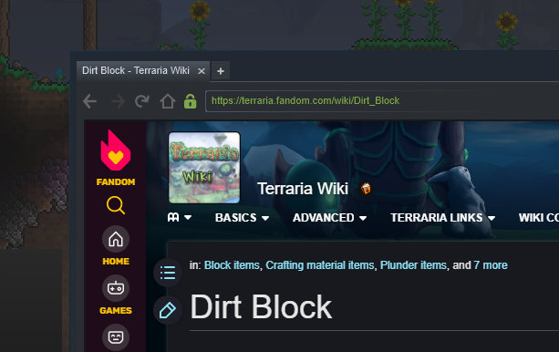 WikiSearch for Terraria